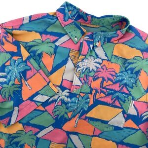Chubbies XXLarge Shirt Mens Palm Tree Geometric‎ Pattern Short Sleeve
